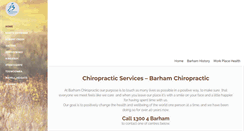 Desktop Screenshot of barhamchiro.com.au